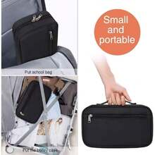 Bolsa para Brochas de Maquillaje, Organizador de Artículos de Tocador, Estuche de Almacenamiento de Cosméticos para Viajes, 2 Colores, Bolso Portátil con Cremallera (Negro),37409881 - Multicolor - Ver 2