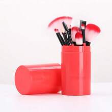 12 piezas Juego de brochas de maquillaje portátil, brochas de alta calidad para rubor, polvo, sombra de ojos, delineador de ojos, herramientas de maquillaje, regalos, brochas de maquillaje profesionales, juego de maquillaje completo - Multicolor - Ver 7