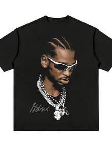 American Professional Basketball Star Printed Cotton Short Sve Basketball Fan Sports T-Shirt Summer Casual  And Wo Tees - 款式5 - 查看 1