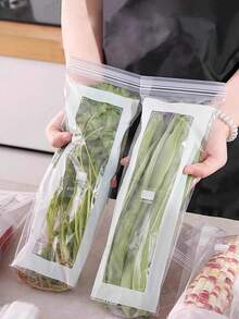 Food Storage Freezer Bag, Long Strip Moisture-Proof Seal Bag, Thickened Double-Grip Sealing Bag With Closure