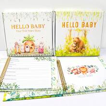 1 Set Rustic Style Baby Memory Book, BABY Milestone Journal, DIY Pregnancy & Infant Growth Record Album - Multicolor - View 4