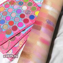 EverlyX Kevin & Coco Me And Girls Club Palette - Y2K-Inspired Eyeshadows - Pink, Lilac, And Shimmer Shades With A Soft Texture And High Pigmentation - Illustrated Design And Luminous Finish - ✅ Shipping To Spain In 24/48 Hours - 96 Color - View 5