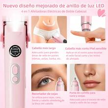 TendenciaDepiladora Electrica Para Mujer Bikini Doble Cabeza 4in1Calidad premium - Rosa - Ver 3