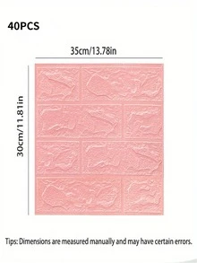 Brick Wall Stickers, Self-Adhesive Waterproof Easy To Clean, Anti-Collision Soundproof, Modern Style, Suitable For Living Room, Bedroom, TV Background Wall, DIY Decoration, Wall Renovation, Upgrade The Feel! Suitable For Birthday, Anniversary, Valentine's Day, Christmas, Wedding And Other Occasions. Also Suitable For Back To School Season, Graduation Season, Halloween, Christmas, National Day Party, Gathering, Teacher's Day Gifts, Etc. - Coral Orange - View 11