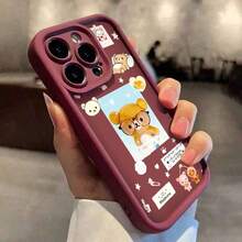 [Local Dilivery]2pc Cute Rilakkuma Cartoon Phone Suitable 17, 16e, 16, 15, 14, 13, 12, 11 Pro, XR XS X & 8 Plus - Shockproof Soft TPU Back Cover, Phone Cover Cute, Cute Phone Accessories, Rectangle Phone, Animal Phone, Charging, Playful Accessory, Kawaii Design, Lightweight Cover, Durable Material, Kawaii Lovers, Anime Fans - 9 - 查看 2