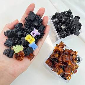 20pcs Mixed Color Mini Hair Clip Is Perfect For Designing Women's Hairstyles And Decorative Headpieces, With A Powerful Grip And Multifunctional Clip For Bangs. (Random Color) Hair Claws Claw Clips Hair Clips Hair Jaw Clip Hair Clamps Hair Clutch Hair Catcher Clip Fall Winter Hair Accessories For Women For Vacation Outfits Woman
