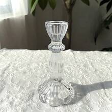 1/2/3/10 Stück Kerzenhalter mit klarem Kristalldesign, geeignet für Heimdekoration, Hochzeitsdekoration, romantisches Kerzenlicht-Dinner, Geburtstagsparty, Herbst, Valentinstag, Weihnachten, Winter, Feiertage, Feiertags-Grundausstattung - Verschiedenfarbig - Übersicht 8