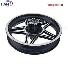 NUEVAS motocicletas Chauffeur 12 1/2x1.75x2 1/4(47-203) Rueda de freno de disco con neumático para patinetas eléctricas de 12 pulgadas - centro - Ver 1