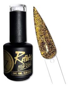 TendenciaGel Reflectivo Reflekta Top Coat 15ml Color Oro Calidad Premium - 1 - Ver 2