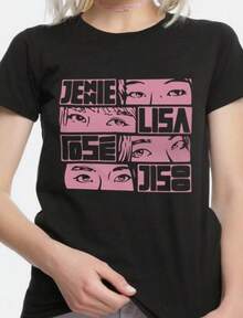 Girls T-Shirt, Men's And Women's Sizes (BLP-080343) - màu đen - Xem 1