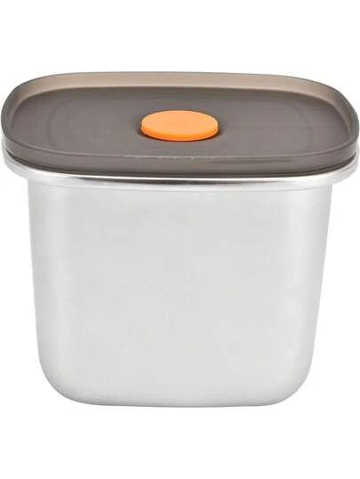 Contenedores De Almacenamiento De Alimentos, Acero Inoxidable 304, Caja De Almuerzo Portátil De Silicona De Grado Alimenticio PP, Contenedores De Refrigerios Para Picnic Camping Al Aire Libre,37412093