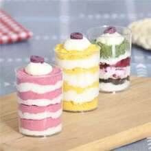 10pcs/50pcs/100pcs 100ml Clear Plastic Cups, Pudding, Jelly, Ice Cream, Dessert, Transparent Cups, Ice Cream, Transparent Pudding Cups, Party, Wedding, Catering, Food Containers, Mini Desserts, Appetizer Cups, Mini Appetizer Cups For Party, Wedding, Catering, Ice Cream, Pudding And Food Containers, Kitchen Supplies - Transparent - View 9