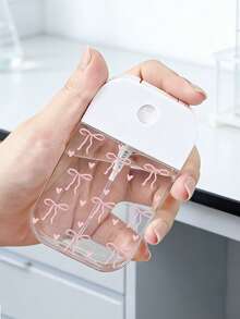 New Bowknot Pattern Transparent Refillable Travel Bottles, Perfume Spray Bottles, Mini Plastic Funnels, Makeup Remover Dispensing Bottles, Moisturizing Bottles, Suitable For Perfumes, Essential Oils, Laboratory And Craft Use, Reusable, Travel Essential, Perfect Travel Accessory, Holiday Gift, New Year Gift, Or A Gift For Teachers, Friends, Or Loved Ones