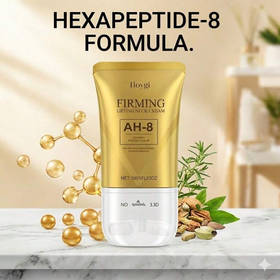 Hoygi 8-AH Firming Neck Cream 120g Firming Neck Cream For Crepey Skin Body Care Comfort Tightening Moisturizing Skin Repair Roller Design For Double Chin Reduce - 1PC - 查看 1