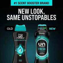 "Downy Unstopables Fresh Scent Beads |     3X Concentrated Laundry Booster (90-Day Scent Retention Technology) |     100% Plant-Based Encapsulation |      For Sensitive Skin & Baby Clothes"* - 1 - 查看 5