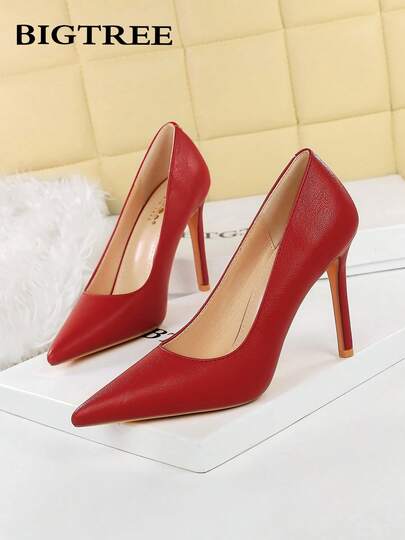 Fashionable Pointed Toe Stiletto High Heel Party Shoes For Women