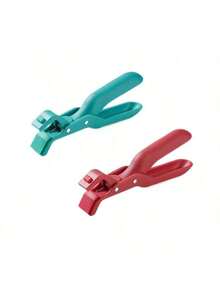 1pc Silicone Multi-Function Heat Resistant Gripper - Heatproof Silicone Tong, Non-Slip Coating, Ergonomic Design, Suitable For Hot Dishes And Trays - Food Processing Kitchen Tool, Microwave Steamer Tong, Multi-Purpose Kitchen Bowl Holder, Air Fryer Tong, Heat Resistant Handle, Anti-Scald Bowl Clip, Oven Pot Holder - Multicolor - View 3