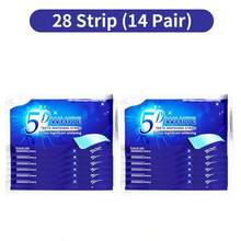 3D/5D/9D牙齿美白贴片、牙齿美白凝胶、不敏感、专业牙齿美白贴片、不含过氧化物、速效牙齿清洁贴片、家用牙齿美白套装、去除汽水、咖啡和茶渍 - 藍色 - 查看 9