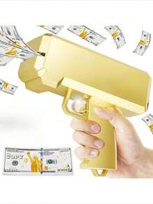 Money Spray Gun Toy, Fake Banknote Spraying Gun, Money Scattering Toy Gun, Handheld Cash Gun Fake Currency Dispenser Money Spray Toy