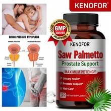 Saw Palmetto Supplement, With Ashwagandha, Quercetin & Black Pepper - Prostate And  Radiance Of Hair Growth Support - 120 Capsules - 1瓶 - 查看 9
