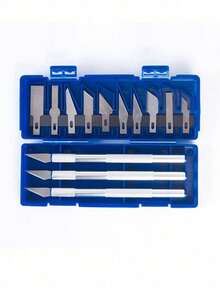 Juego de 13 cuchillos de precisión artesanales - Aleación de aluminio, ideal para cortar papel y proyectos DIY, herramientas de grabado manual - Para artesanos y entusiastas del DIY - Regalo perfecto para artistas y creadores - Multicolor - Ver 1