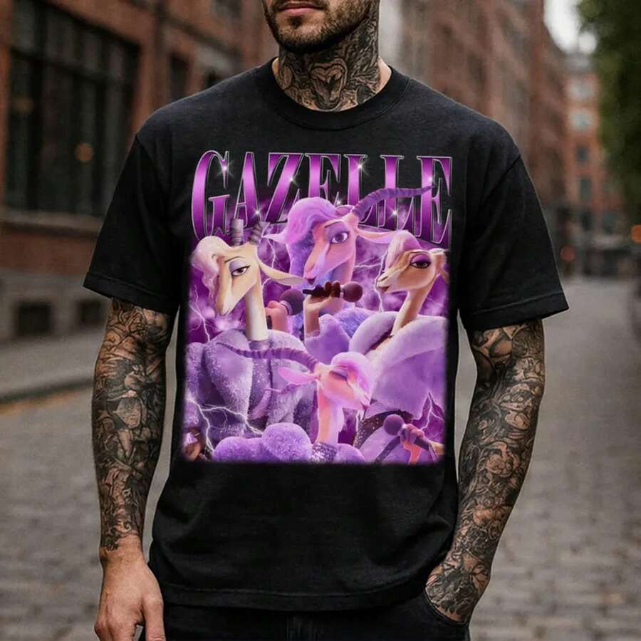 Gazelle Comfort Shirt, 2 Tee, Disneyland Shirt, Disneyworld Shirt, DisneyFamily Matching Comfort Shirt, Magic Kingdom - Black - View 1