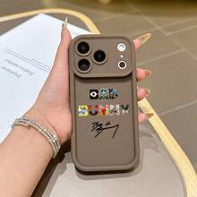 Phone case: Singer Bad B-Bunny long phone case, suitable for  17/16e/16/15/14/13/12/11 Mini/Pro/Max/Air/X/XR/XSMAX/8/7 Plus, anti-drop soft rubber TPU back cover - Caqui - Ver 1