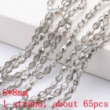 3*6mm/4*10mm/3*5mm/4*6mm/6*8mm/8*12mm 带中心孔水滴形玻璃珠，DIY饰品制作材料，可用于制作项链、手链、耳环、手机链、钥匙扣等。 - 中孔長水滴 - 查看 55