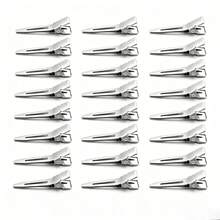 12/24/48pcs1.8in Silver Metal Duck Billed Hair Clips For Women,Simple Stylish Styling Sectioning Silver Hair Pins Alligator Curl Hair Clips Hairpins Hair Accessories For Thick Thin Hair,Hairdressing Salon, Hairdresser, Bows DIY,Styling Tools, Claw Clips, Hair Slide, Hair Barrettes, Head Accessories - Silver - View 17