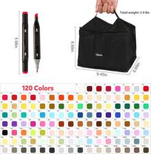 Alcohol Marker Pens Set 262/168/120 PCS Dual Tip Markers For Drawing Sketching Coloring Illustration Card Making Ideal For Students And Adults Art Creative Gift For Back To School Office Supplies Writing - 混合色 - 查看 4