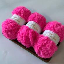 3 Groups Of 50g, Total 150G Faux Fur Yarn [1387] Feather Yarn Thread Skeins, Suitable For Weaving Hats, Scarves, Home Products, 100% Polyester, Approx. 32m/34 Yards Per Skein