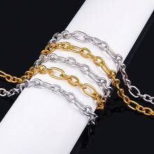 1m Stainless Steel Oval O-Shape Cross Chain 3:1 Chain Suitable For DIY Necklace, Bracelet, Bag Chain, Accessory Chain - Chain - View 6