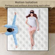 8/10/12/14 Inch Twin Full Queen King Hybrid Mattress In A Box Medium Firm Memory Foam And Pocket Spring - 深灰色 - 查看 7