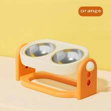 Stainless Steel Double Layer Pet Bowl, Suitable For Cats And Dogs - Anti-Spill Food And Water Feeder Set