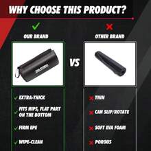 XGKAlmoaa de empuje de cadera extra gruesa para ejercicios de glúteos cojín de barra para puentes de glúteos prensa de banco entrenamiento acceso de gimno para mujeres y - como en la foto - Ver 6