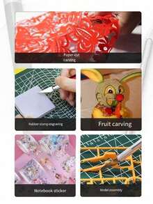 Juego de 13 cuchillos de precisión artesanales - Aleación de aluminio, ideal para cortar papel y proyectos DIY, herramientas de grabado manual - Para artesanos y entusiastas del DIY - Regalo perfecto para artistas y creadores - Multicolor - Ver 9