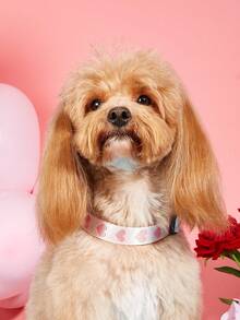 Ein Nylon-Herzchen-Muster rosa Halsband für Katzen und kleine bis mittlere Hunde, geeignet als Zuhause- und Outdoor-Accessoire - Verschiedenfarbig - Übersicht 10