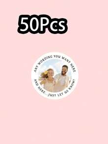 4*4cm 1/20pcs Customized 21-Day Photo Stickers, 21st Birthday Stickers, Personalized Birthday Party Stickers, Baby Shower Stickers - Multicolor - View 32