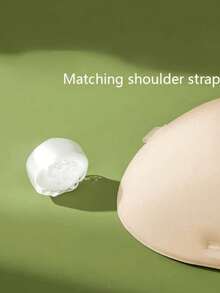 2/1pc Adhesive 3cm Thick Push Up Bra, Backless Strapless Invisible Bra, Reusable Bust Enhancer - Multicolor - View 8