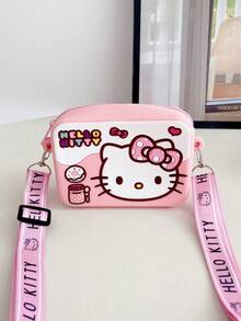 Sanrio 1个三丽鸥Hello Kitty卡通儿童斜挎包，可爱女孩手提包，趣味防水迷你钱包 - 彩色 - 查看 12