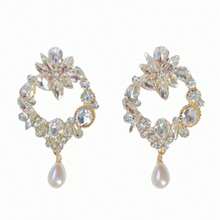 1 Pair Of Fashionable  Round Earrings Imitating Pearl Earrings,  Party Accessories, Valentine'S Day Gifts - 銀色 - 查看 5