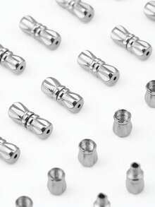 10/20pcs 4.5*11mm Stainless Steel Spiral Clasps, Suitable For DIY Jewelry Making, Handmade Beading, Craft Supplies - DIY - View 3