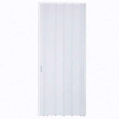PVC Folding Door Internal Doors Sliding Plastic Concertina Door (White, Thickness 10mm)