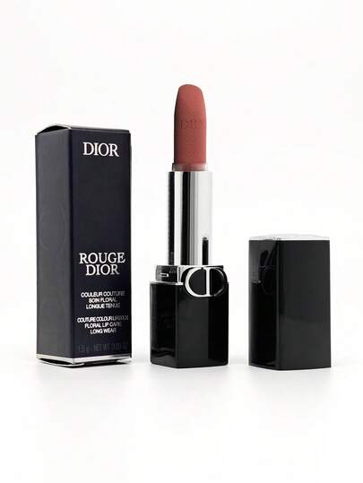Dior 100支裸米色丝绒哑光保湿持久唇膏，旅行装，1.5克/0.05盎司