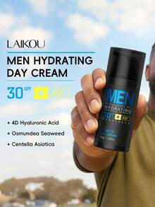 LAIKOU 一套提升整体护肤效果的莱寇男士日常护肤套装（男士爽肤水 100ml + 男士洁面乳 180g + 男士保湿日霜 (SPF30) 30g + 男士多效晚霜 30g + 男士精华液 30ml），改善肌肉肌肤，控油护肤礼盒，肌肤修复礼品袋，父亲节礼物，父亲节自用旅行套装