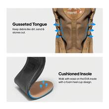 Botas de Trabajo Militares Tácticas Transpirables para Hombre Botas de Combate Ligeras de Cuero - Marrón Mocha - Ver 9