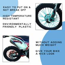36pcs Colorful Spoke Covers, Suitable For Bicycle And Motorcycle Wheels - Impact Resistant, Anti-Scratch Decorative Covers, Easy Installation, Colors: Black, White, Red, Blue, Silver - Multicolor - View 9