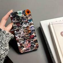 Llamativa funda de espejo caleidoscopio. También funciona como espejo y es compatible con  17,  16 Pro Max,  15 Pro Max,  13 y  12. Fabricada en TPU, ofrece protección contra golpes y caídas. Perfecta para amantes del arte, un regalo original para amigos y familiares, o para iniciar conversaciones en cualquier ocasión. Ideal para cumpleaños, festividades o simplemente para destacar. - Negro - Ver 6