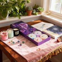 Living And Home 8pcs Shower Steamers Tablets Set Aromatherapy Sea Salt Essential Oils Multi Colour Purple Box For Home Bathroom Spa Holiday - Purple - View 2