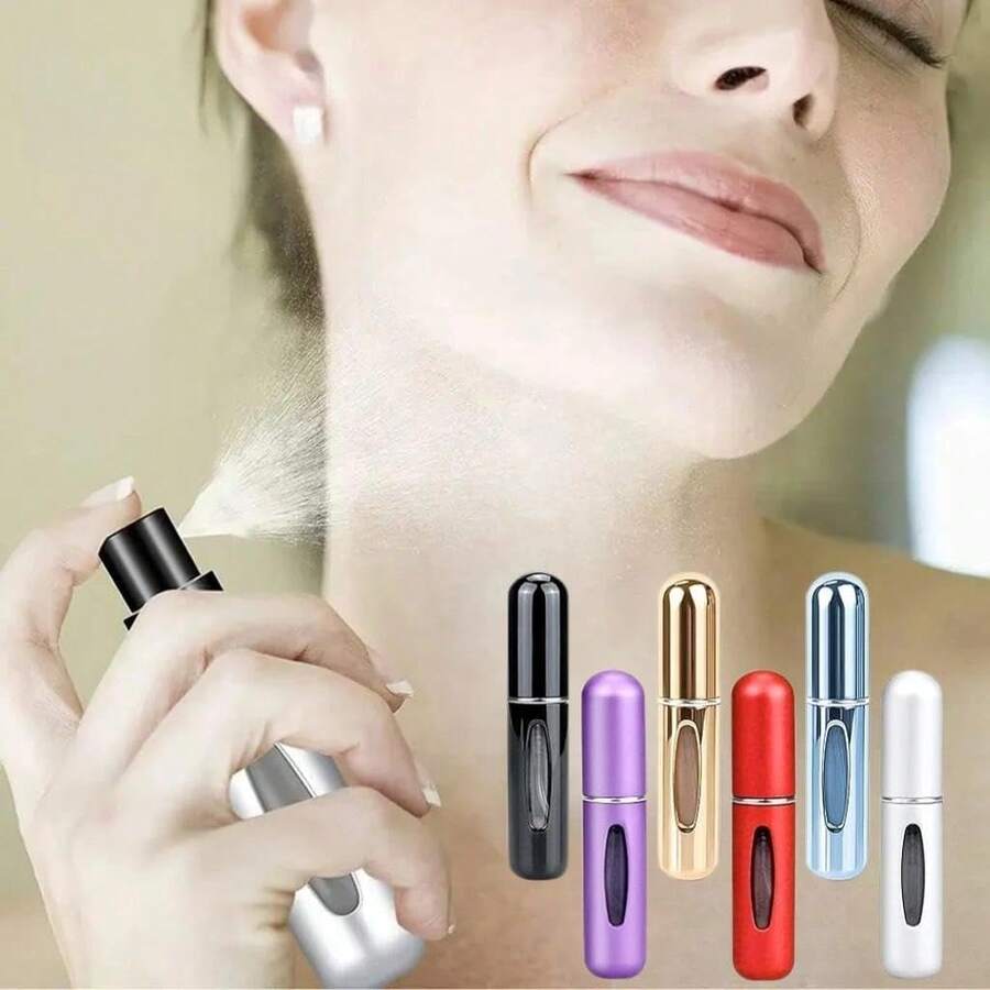 2pc Portable Mini Perfume Atomizer Spray Bottle Set – Refillable Travel Size Fragrance Dispenser For On-The-Go Touch-Ups – Ideal For Carrying Your Favorite Scents In Purses, Pockets, Gym Bags, And During Travel Or Shopping Trips – Leakproof, Easy To Fill, And Perfect For Parties & Everyday Use Back To School Perfume Bottle - Nhiều màu - Xem 1